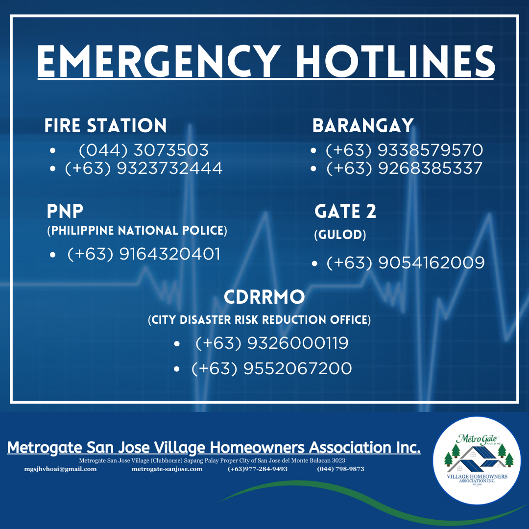 EMERGENCY HOTLINES